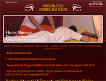 Tablet Screenshot of horus-massage.hu